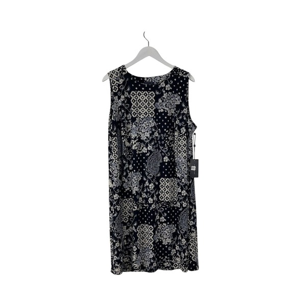 Tommy Hilfiger Navy Blue Combo Jersey Shift Dress Plus Size 18W NWT - Picture 1 of 2
